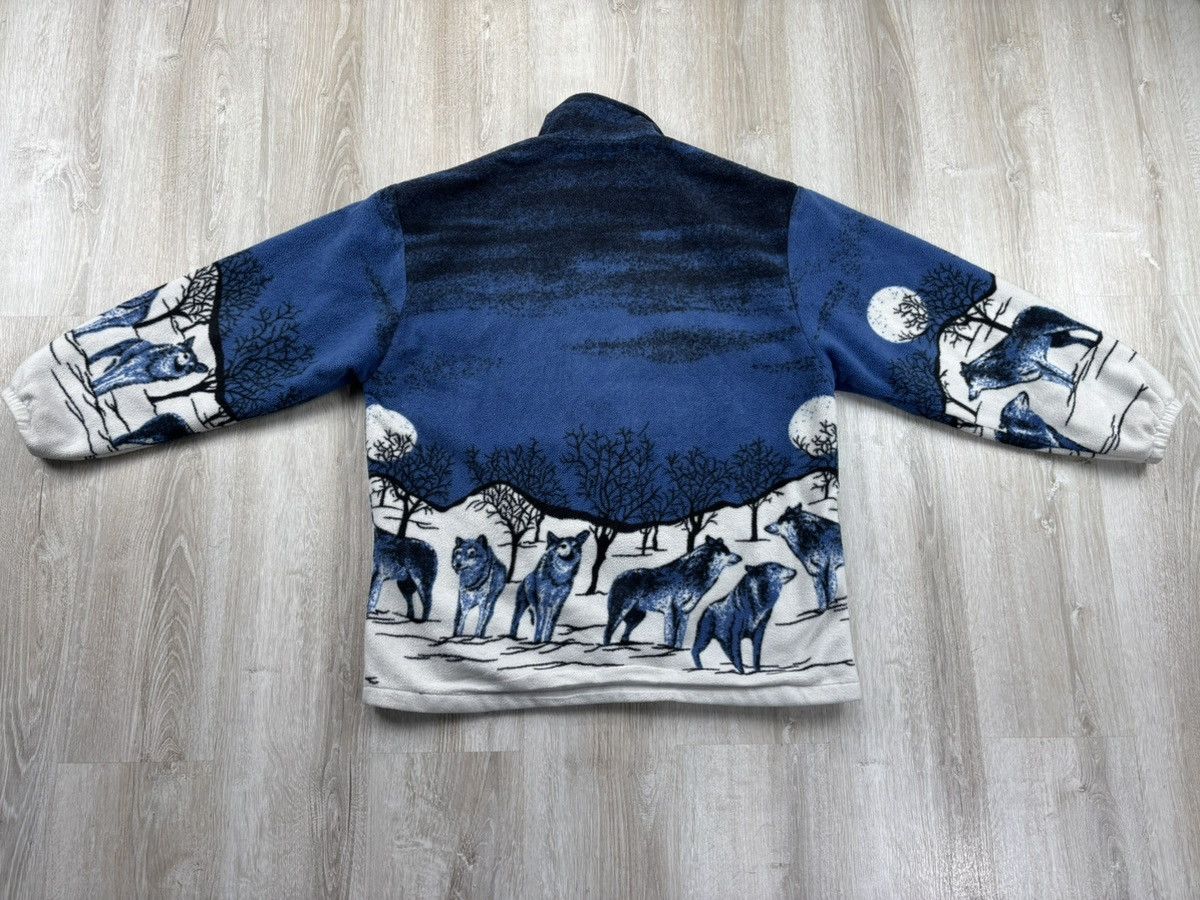 Designer × Vintage Mens fleece jacket Wolf Size L/XL Size US L / EU 52-54 / 3 - 8 Thumbnail