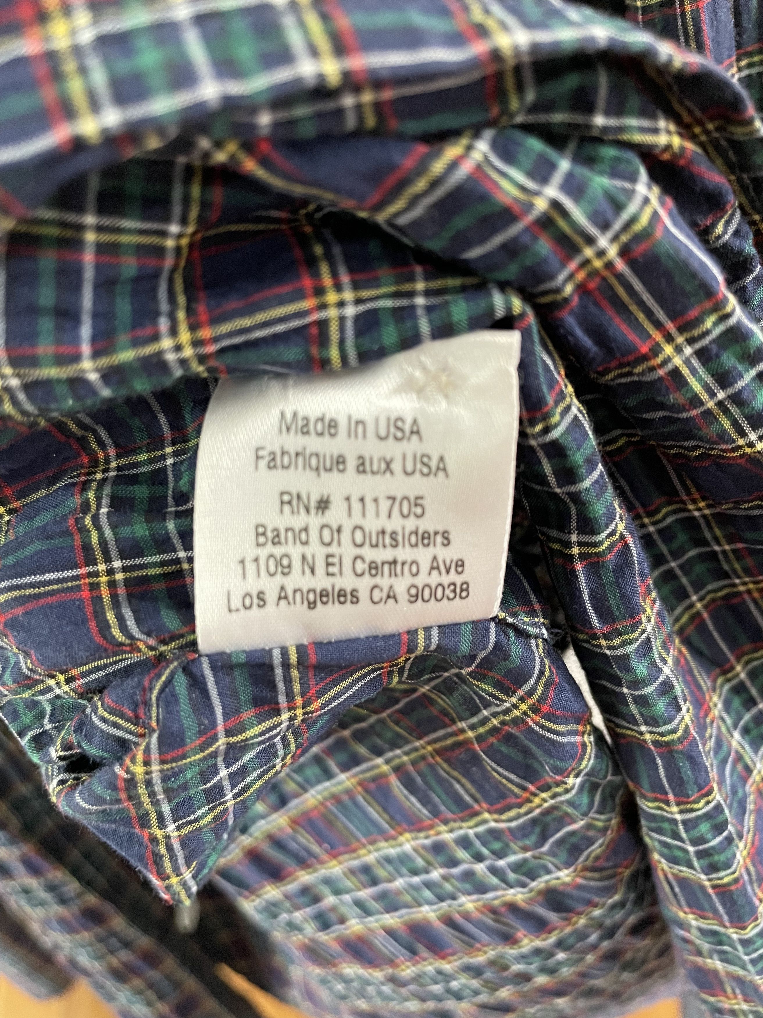 Band Of Outsiders Band of Outsiders plaid shirt oxford stretch fabric Size US S / EU 44-46 / 1 - 6 Thumbnail