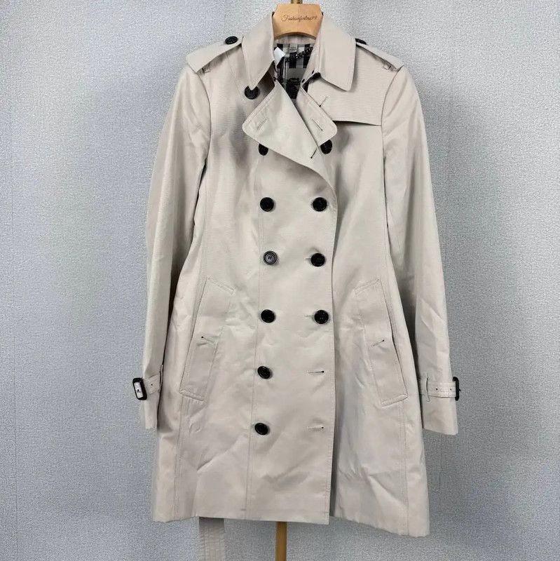 Burberry Burberry Khaki Cotton Women's Trench Coat Size XXS / US 00 / IT 34 - 1 Thumbnail