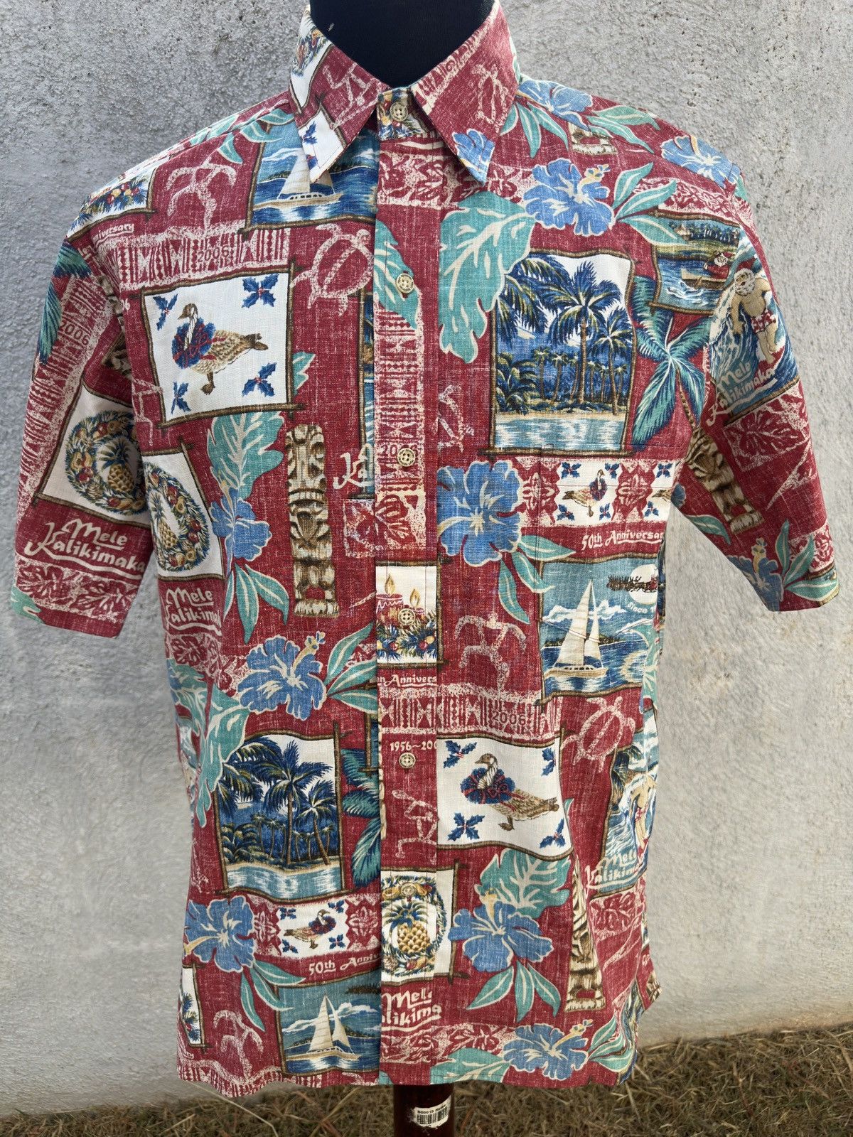 Reyn Spooner Reyn Spooner Vintage Mele Kalikimaka Christmas Men's M Red Size US M / EU 48-50 / 2 - 1 Thumbnail