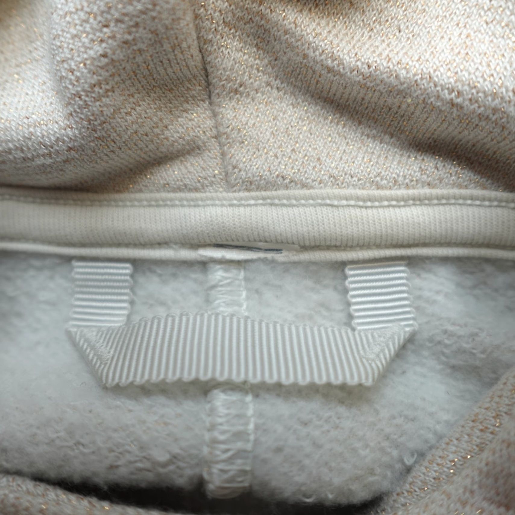Lululemon Lululemon Womens Sweatshirt Medium Beige Metallic Loungeful Cropped Athletic Long Sleeve Crew Neck Pullover Size M / US 6-8 / IT 42-44 - 2 Thumbnail