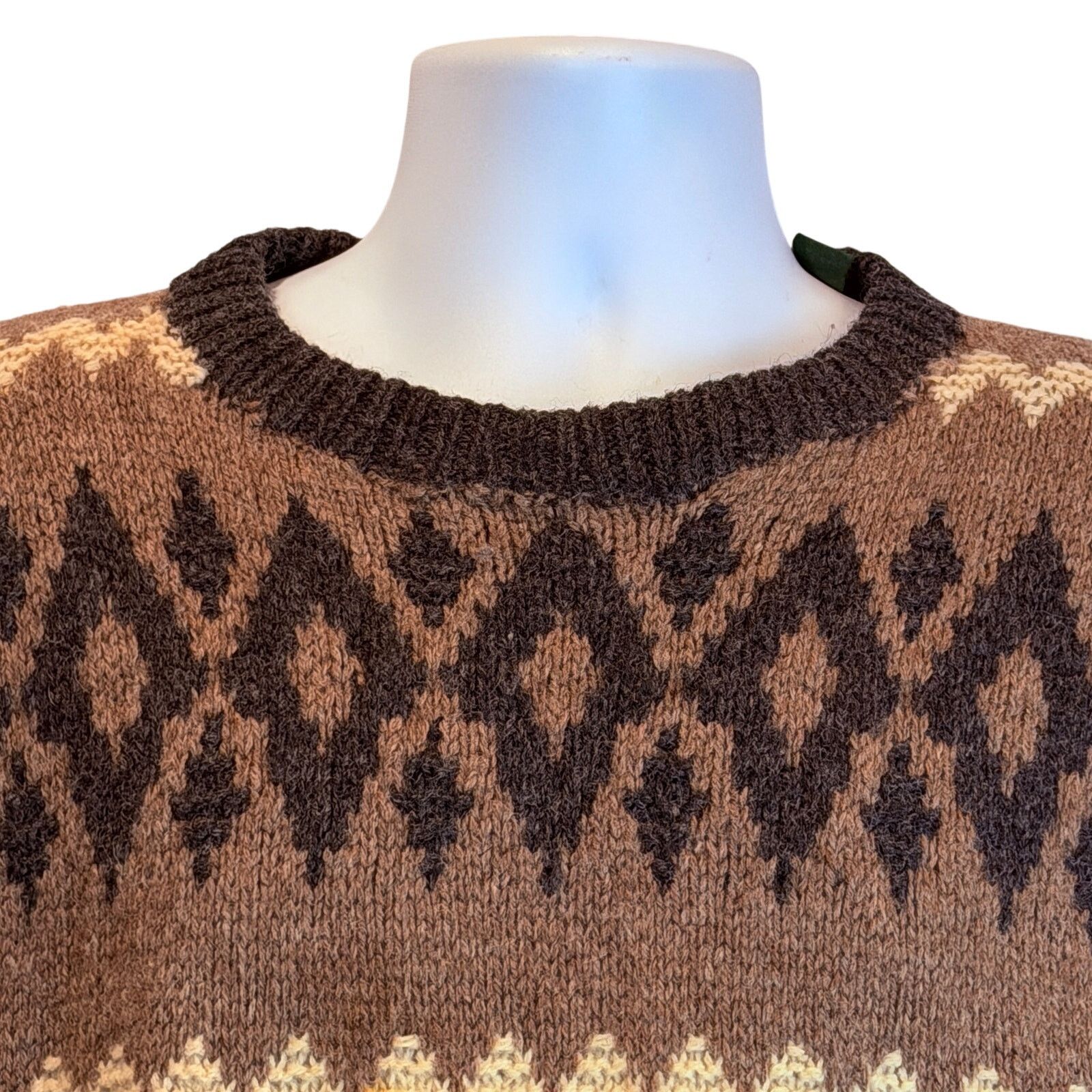 Embassy Row VINTAGE Y2K Embassy Row Hand Knit Fair Isle Sweater Size XL Size US XL / EU 56 / 4 - 2 Thumbnail