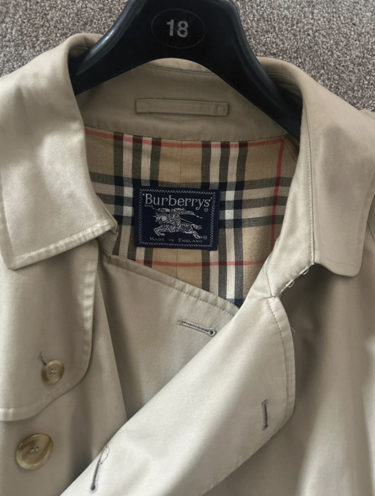 Burberry Burberry Trench coat check lined trench coat Size US XXL / EU 58 / 5 - 13 Thumbnail