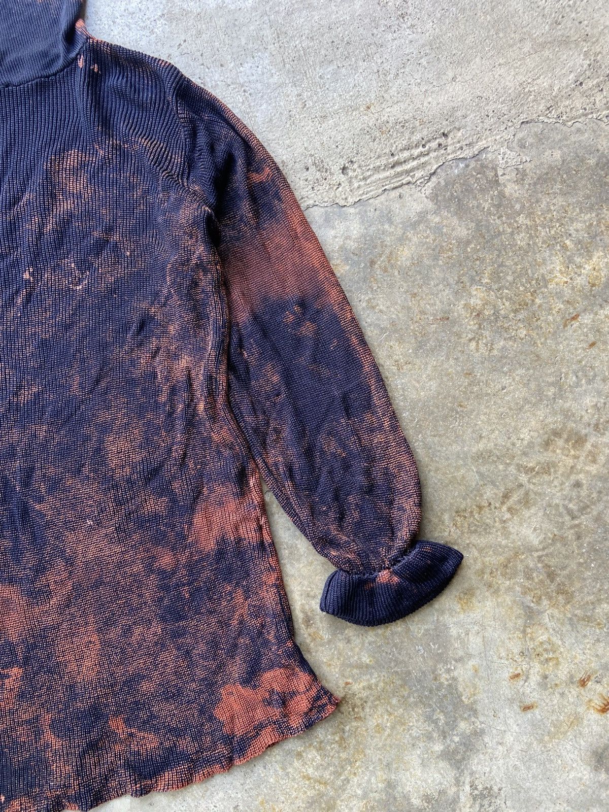 Comme des Garcons AW1991 Robe De Chambre Bleached Rayon Knit Turtleneck Size US M / EU 48-50 / 2 - 3 Thumbnail
