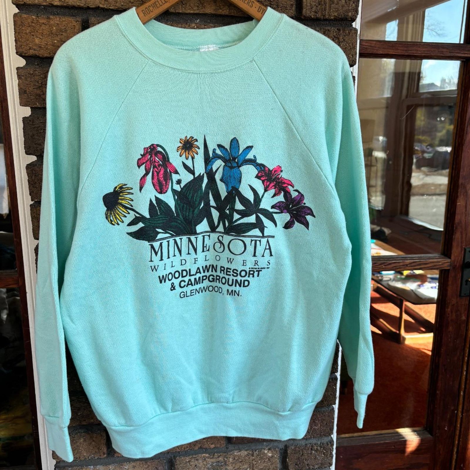 Other × Vintage Vintage 1980s minnesota wildflowers raglan sweatshirt Size L / US 10 / IT 46 - 2 Thumbnail