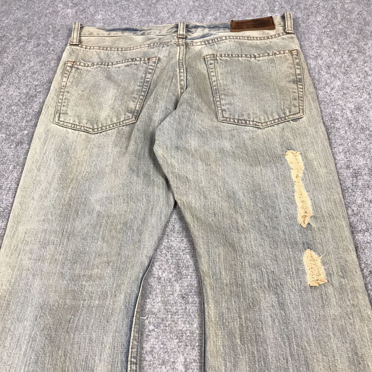 If Six Was Nine FLARE GOA DISTRESSED DENIM BOOT CUT RUSTY DENIM PANTS Size US 30 / EU 46 - 14 Thumbnail