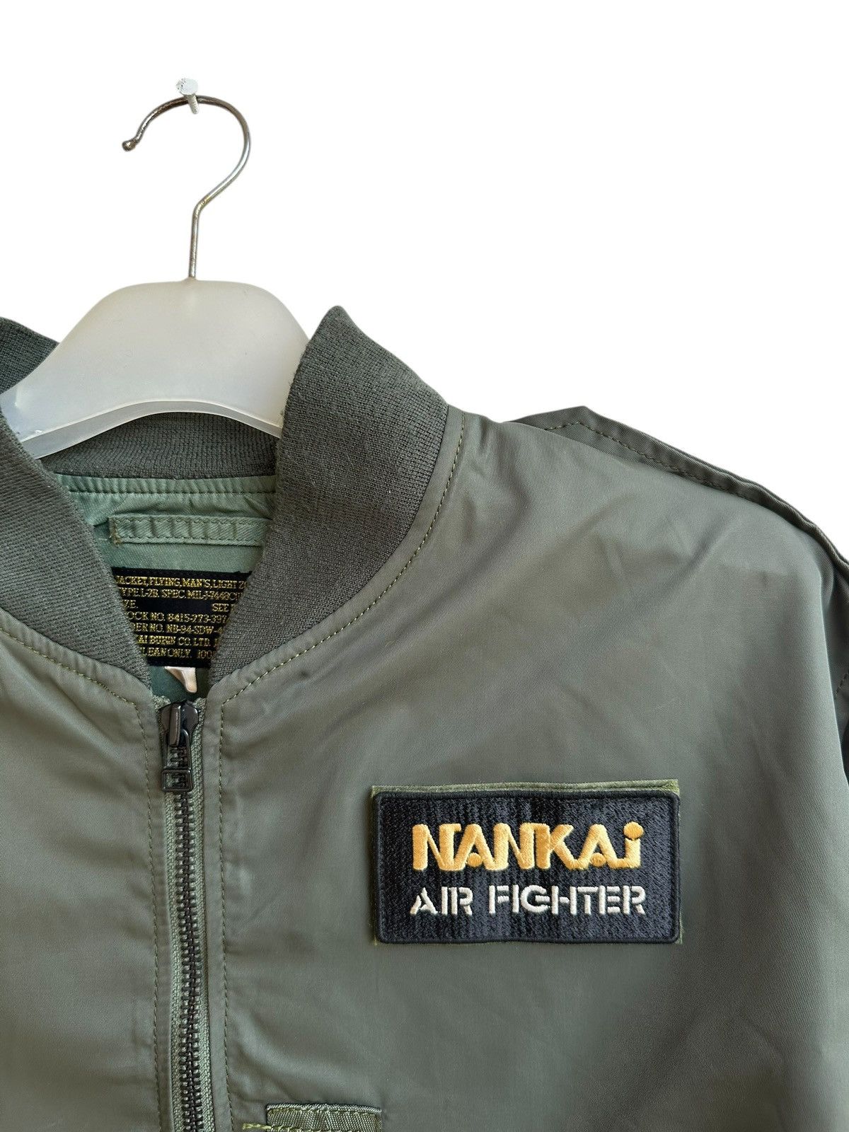 Japanese Brand Vintage Nankai Air Fighter Bomber Jacket Size US L / EU 52-54 / 3 - 3 Thumbnail