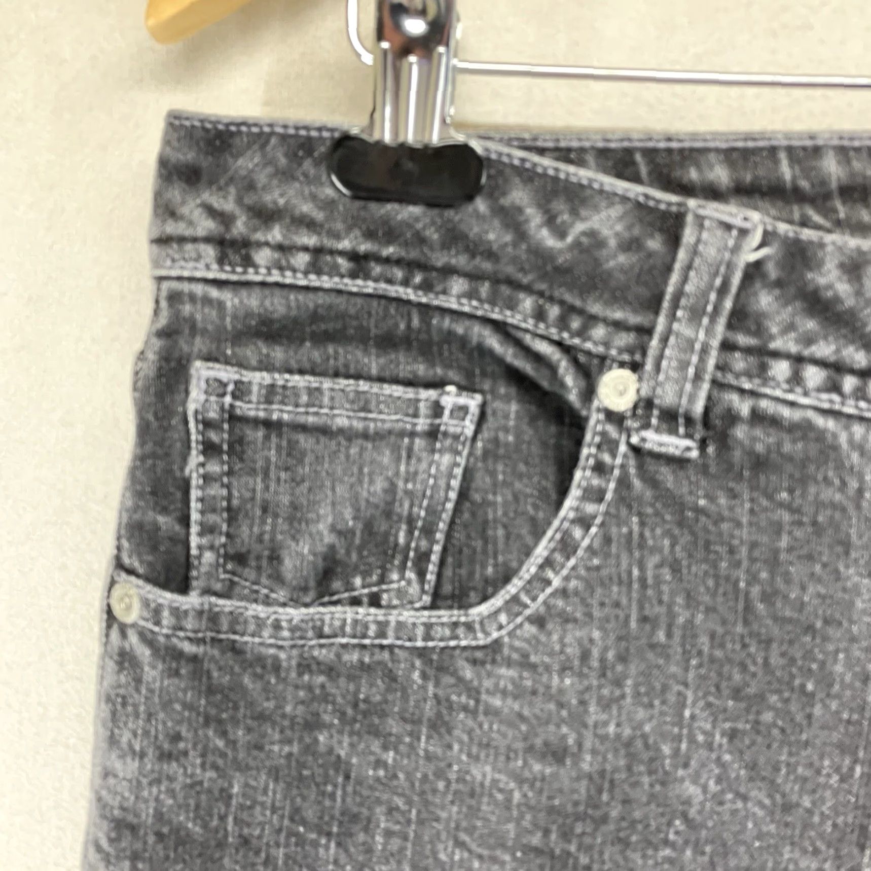 Vintage VINTAGE Chico's Platinum Women's Straight Jeans Size 3 36x32 Gray 90s Retro Bohemian Size 26" / US 2 / IT 38 - 7 Thumbnail