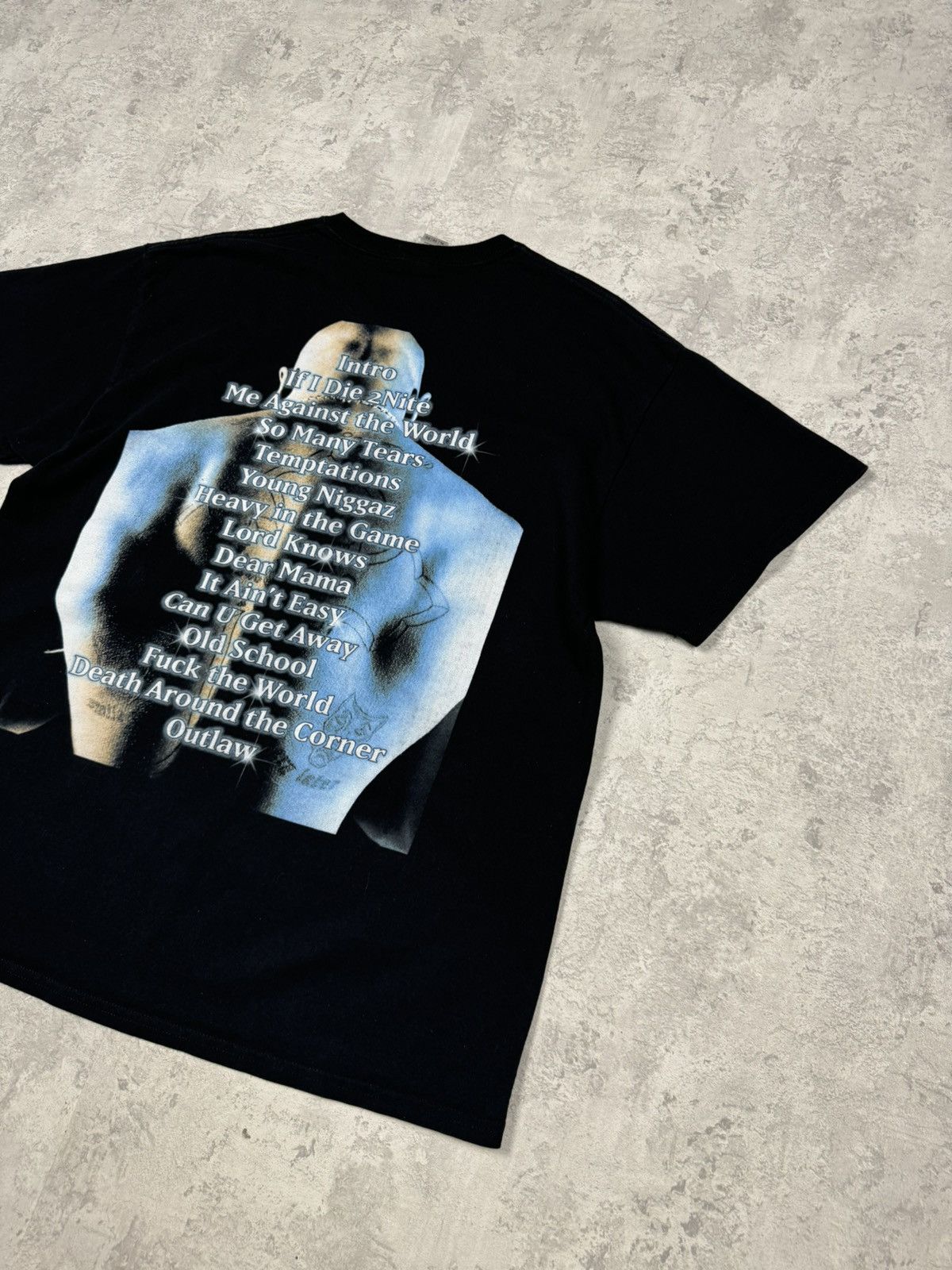 Band Tees Tupac Shakur Double Printed Big Logo T-Shirt Size XL Size US XL / EU 56 / 4 - 8 Thumbnail