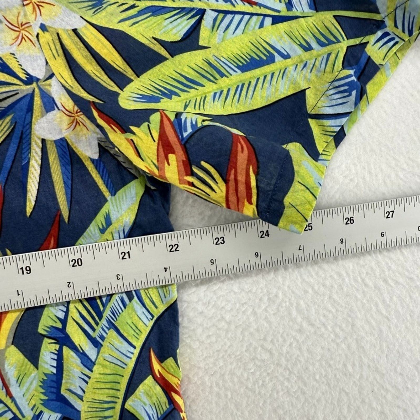 Onia Onia Hawaiian Shirt Men's Large Blue Green Floral Size US L / EU 52-54 / 3 - 4 Thumbnail