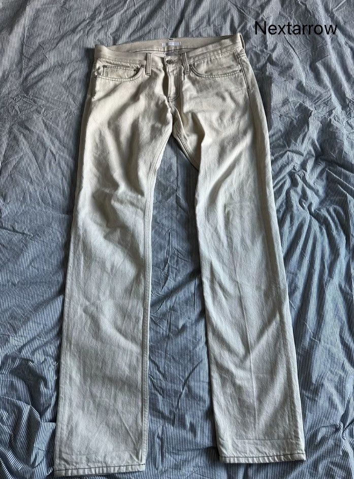 Helmut Lang Helmut Lang white straight leg jeans 2412-Nextarrow Size US 34 / EU 50 - 1 Thumbnail
