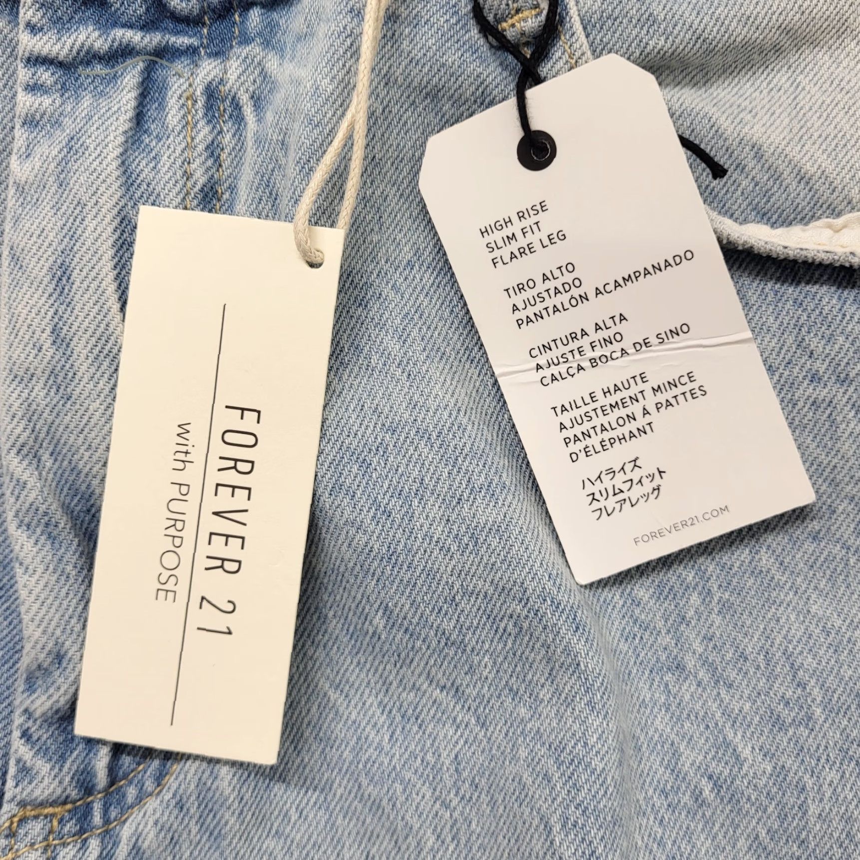 Forever 21 FOREVER 21 Jeans Women's Size 30 Blue High Rise Slim Fit Flared Hippie Boho Jeans Size 30" / US 8 / IT 44 - 5 Thumbnail