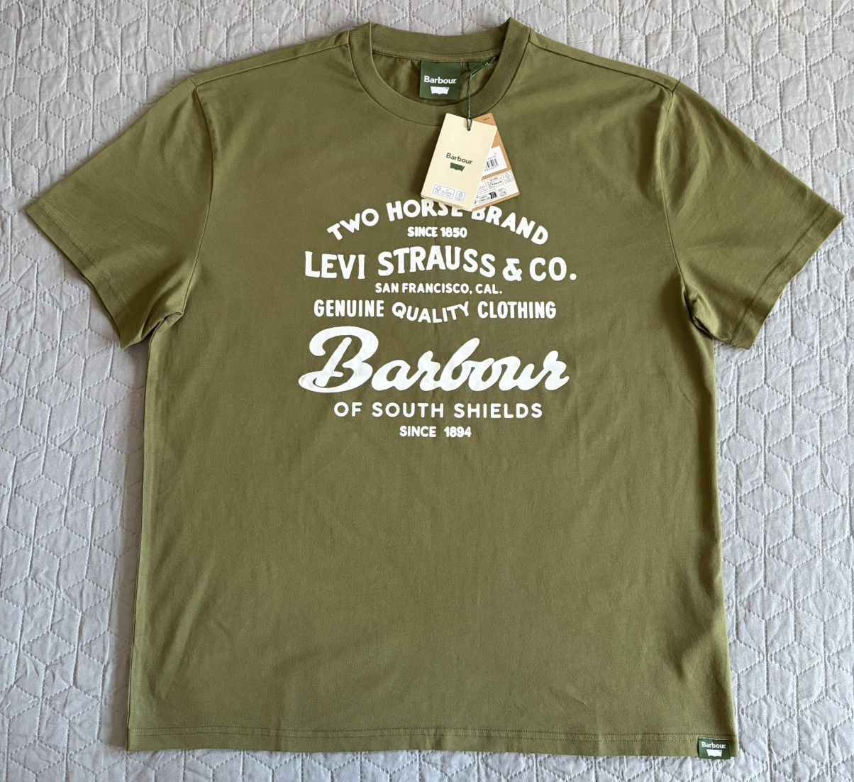 Barbour Barbour x Levi's graphic t-shirt Large Size US L / EU 52-54 / 3 - 2 Thumbnail
