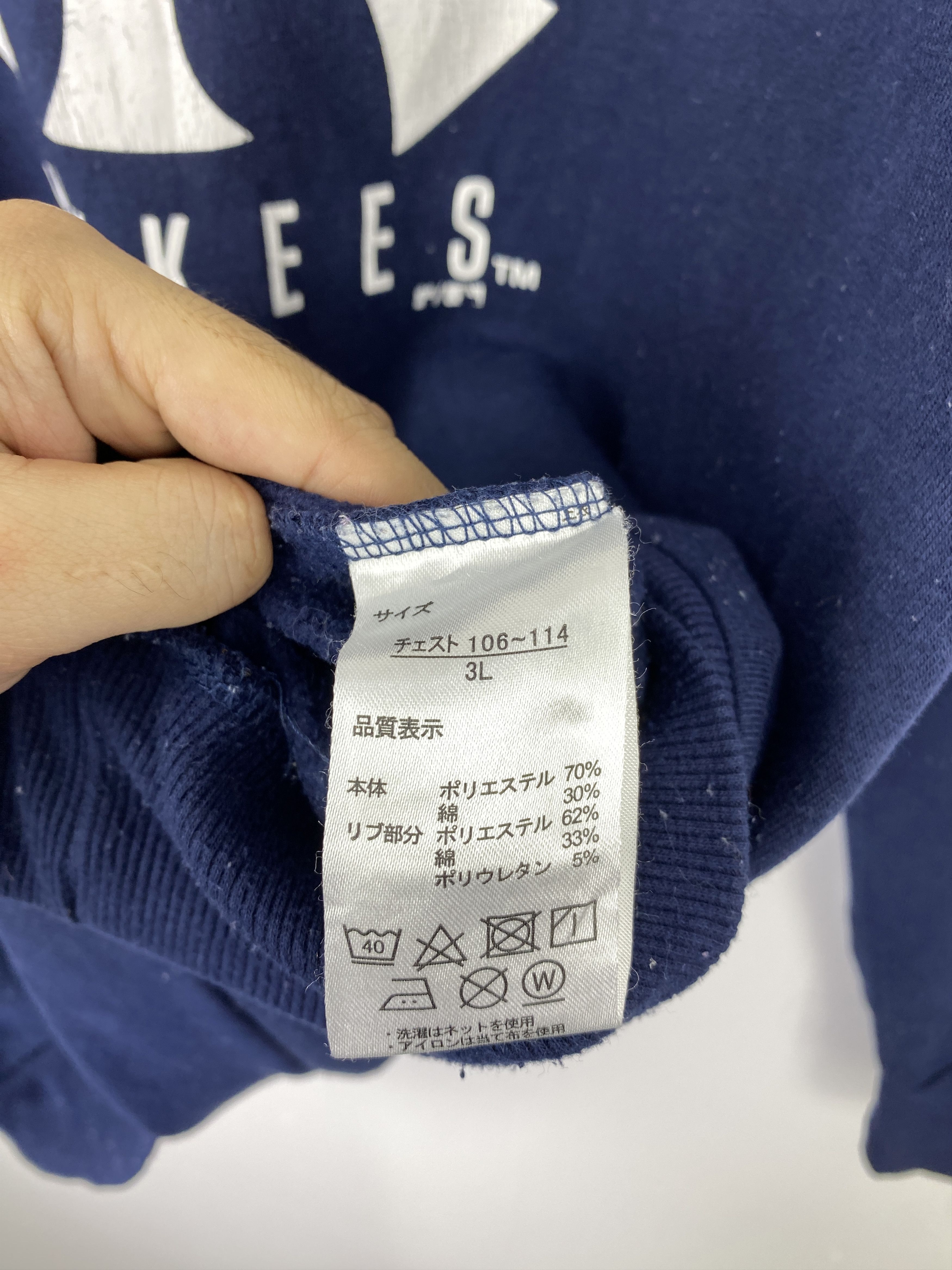 MLB Vintage MLB NY Yankees Navy Blue Sweatshirt 3L BP0027 Size US XXL / EU 58 / 5 - 6 Thumbnail