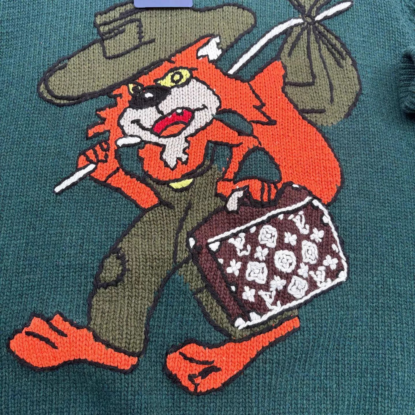 Louis Vuitton Louis Vuitton green cartoon sweater Size S new Size US S / EU 44-46 / 1 - 5 Thumbnail