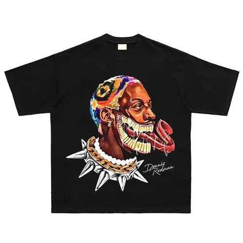 Japanese Brand Streetwear Dennis Rodman Graphic Tee T-Shirt Size US L / EU 52-54 / 3 - 1 Thumbnail