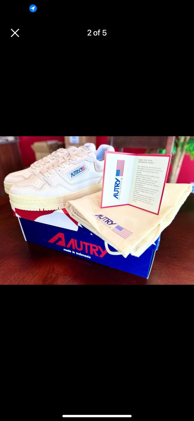 image of Autry Clc Sneakers in White/Cream, Women's (Size 10)