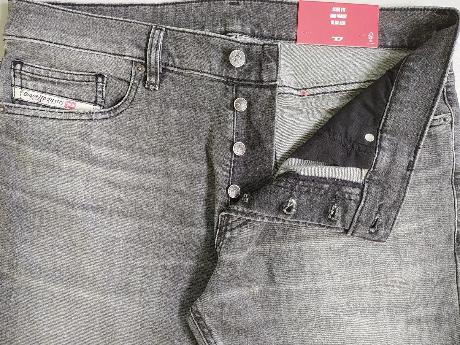 Diesel Diesel D-LUSTER L.34 MENS JEANS T/9633 Size US 34 / EU 50 - 5 Thumbnail