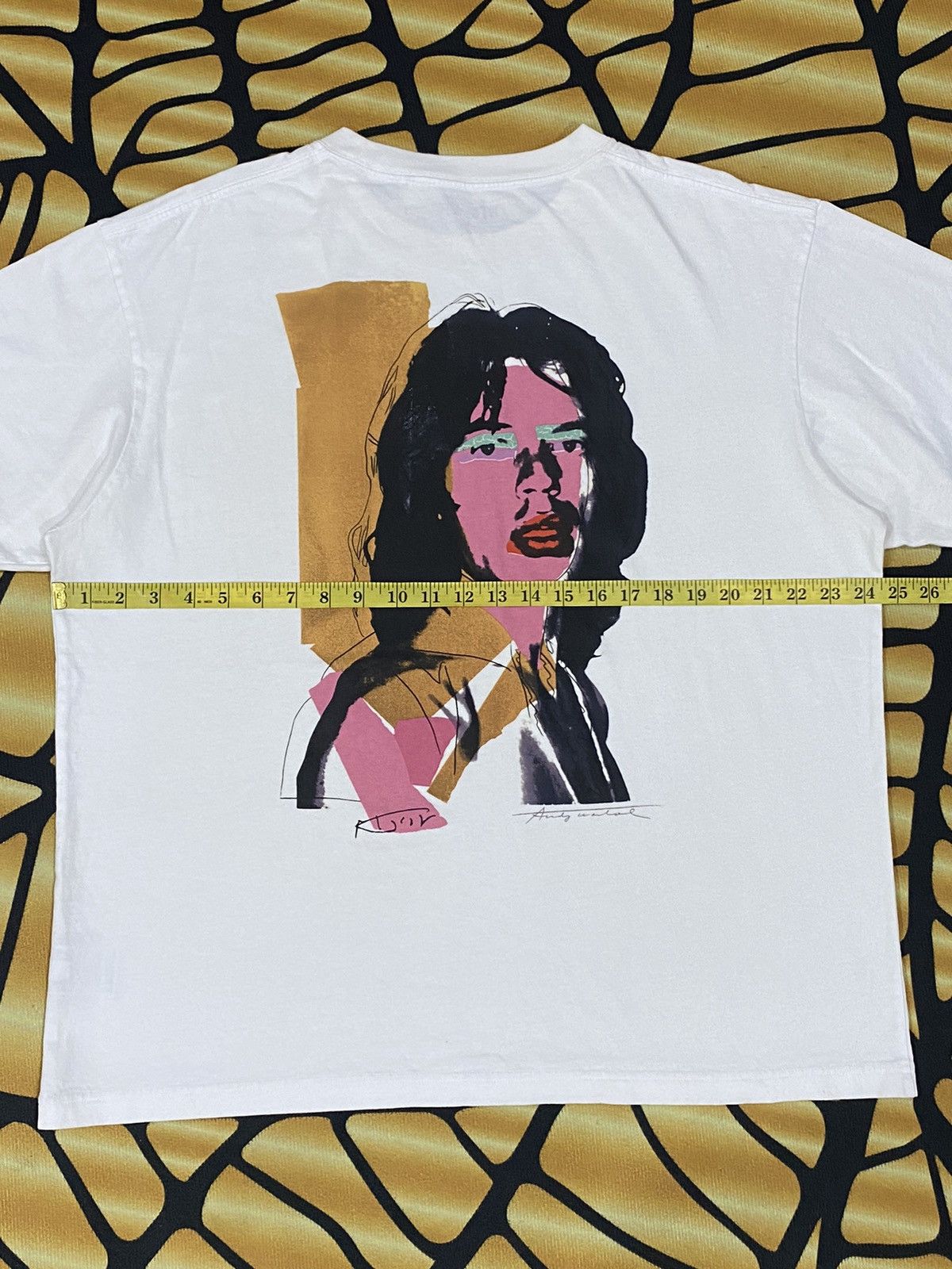 Andy Warhol × The Rolling Stones × Uniqlo RARE UNIQLO ANDY WARHOL MICK JAGGER WHITE TEE Size US XL / EU 56 / 4 - 12 Thumbnail