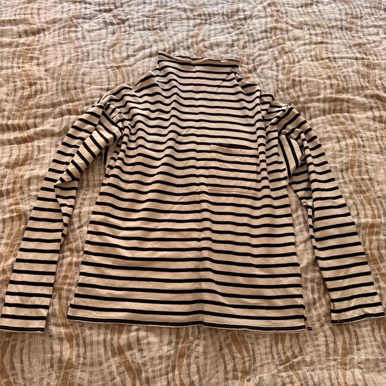 Kapital Kountry Striped Long Sleeve Turtle Neck Top Size US M / EU 48-50 / 2 - 1 Thumbnail