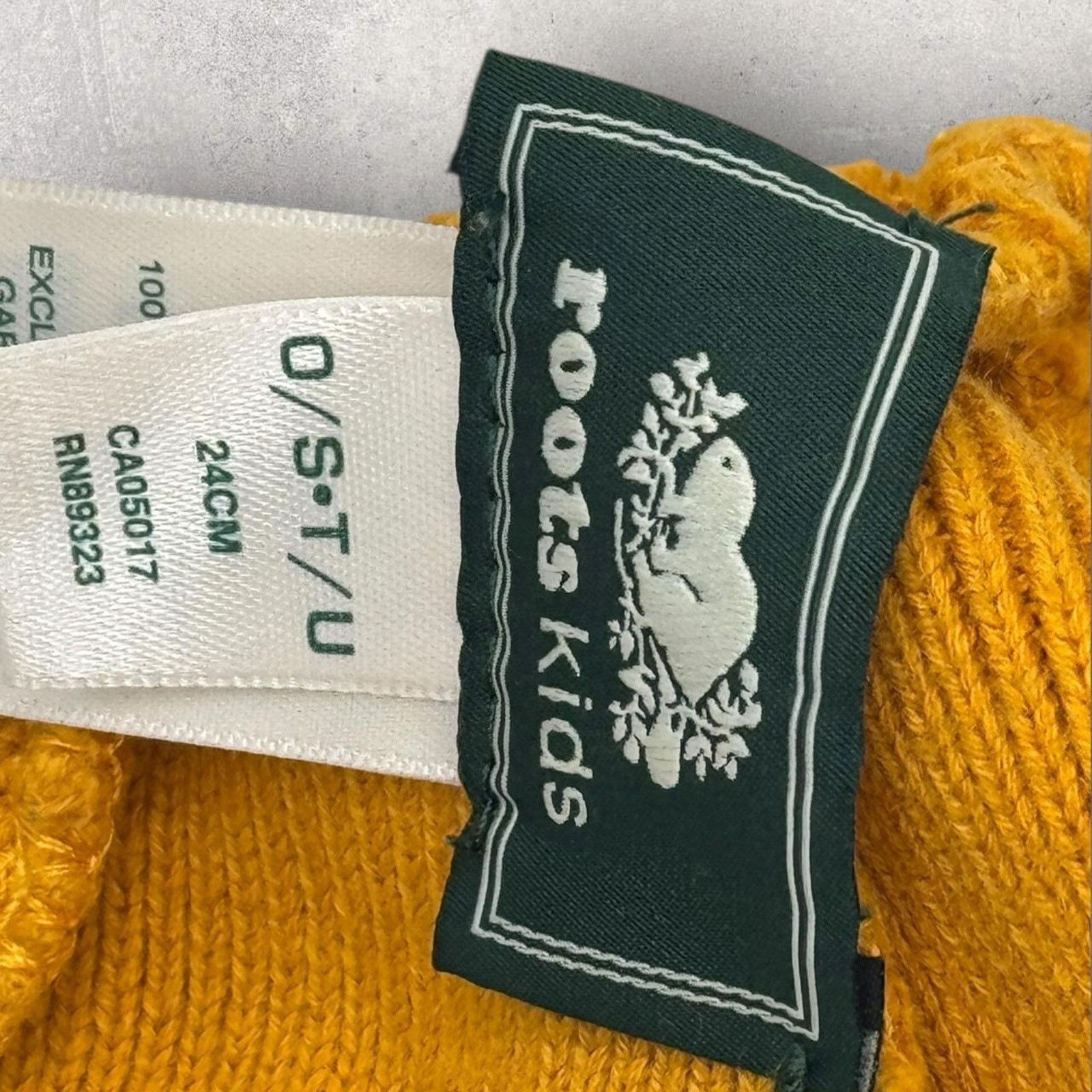 Roots Roots Athletics orange kids beanie hat Size ONE SIZE - 6 Thumbnail