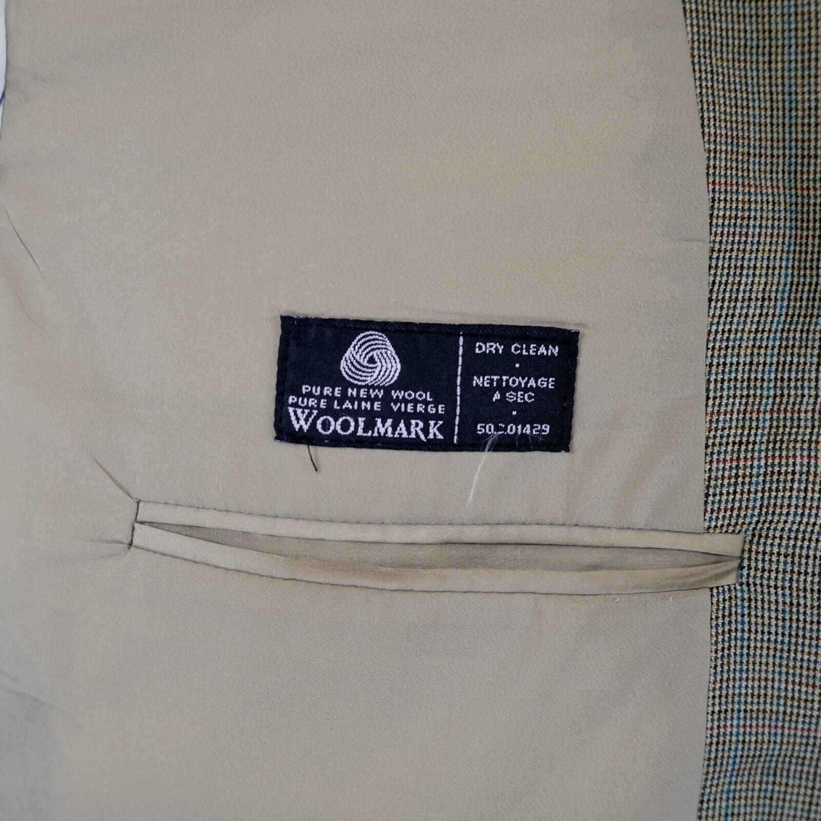 Ralph Lauren Lauren Ralph Lauren Tan Wool Multi-Colored Check 44L Sport C Size 44L - 5 Thumbnail