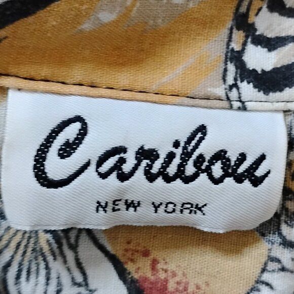 Other Vintage Caribou New York Zebra Lion Leopard Button Shirt Size L / US 10 / IT 46 - 4 Thumbnail