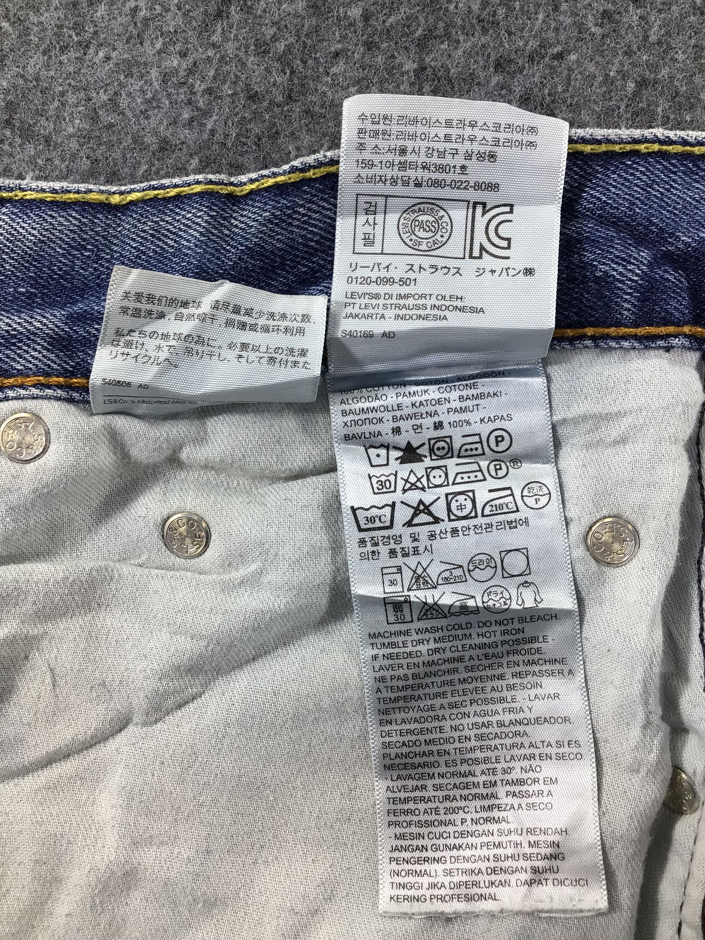 Levi's Vintage Levis 550 Jeans Dirty Faded Blue -J569 Size US 35 - 11 Thumbnail