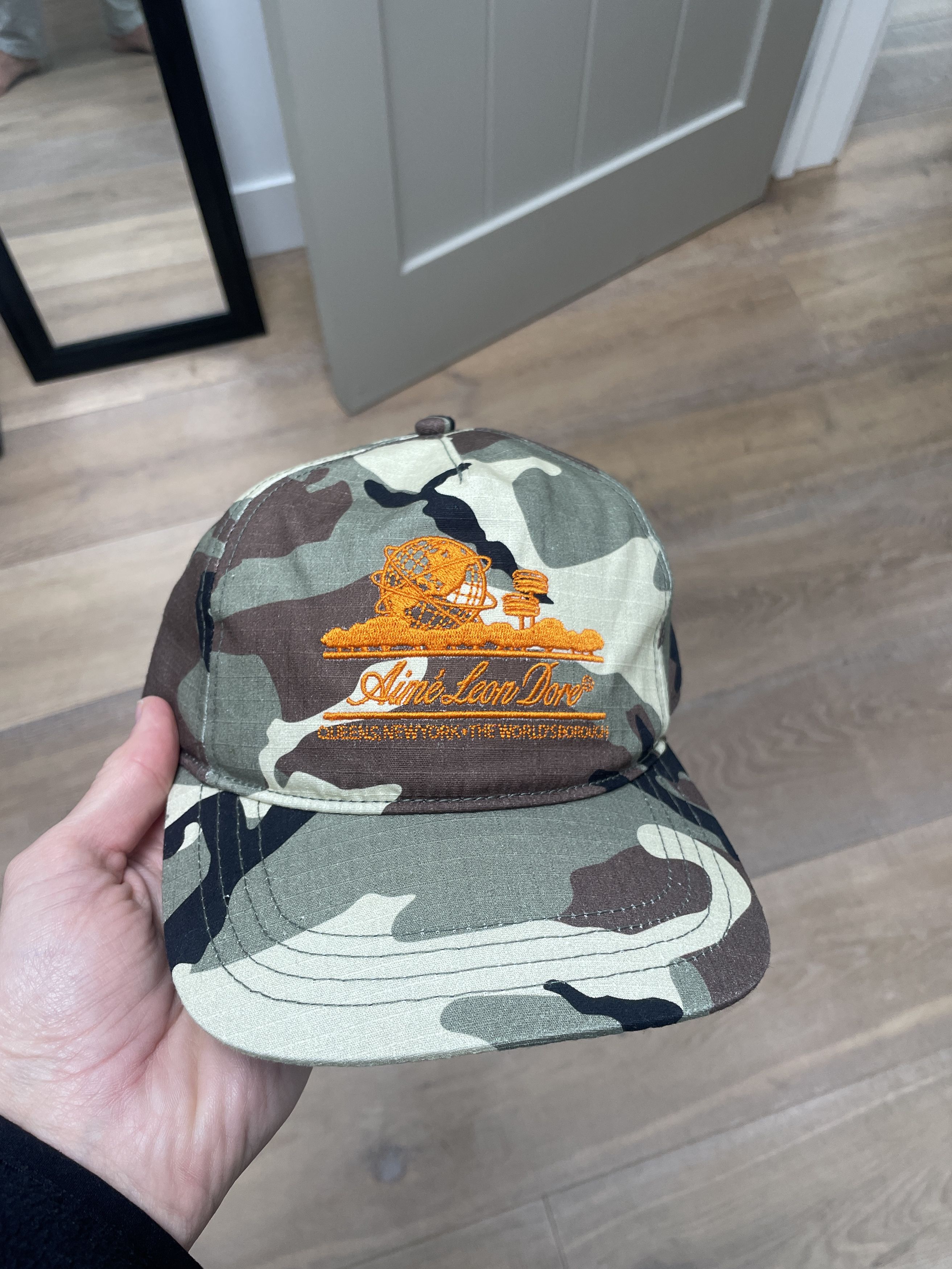 image of Aime Leon Dore Unisphere Camo Snapback Hat, Men's