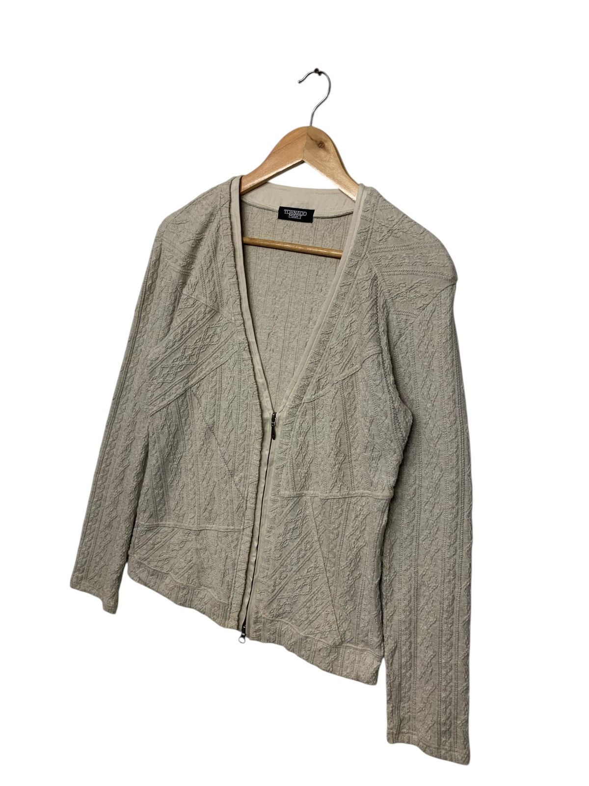 Designer × Japanese Brand × Tornado Mart Rare Tornado Mart Cardigan Zipper Down Size M / US 6-8 / IT 42-44 - 2 Thumbnail