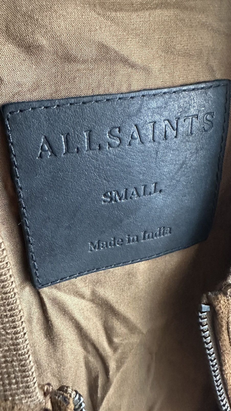 Allsaints All Saints Bergen Bomber suede leather brown Jacket S Size US S / EU 44-46 / 1 - 7 Thumbnail