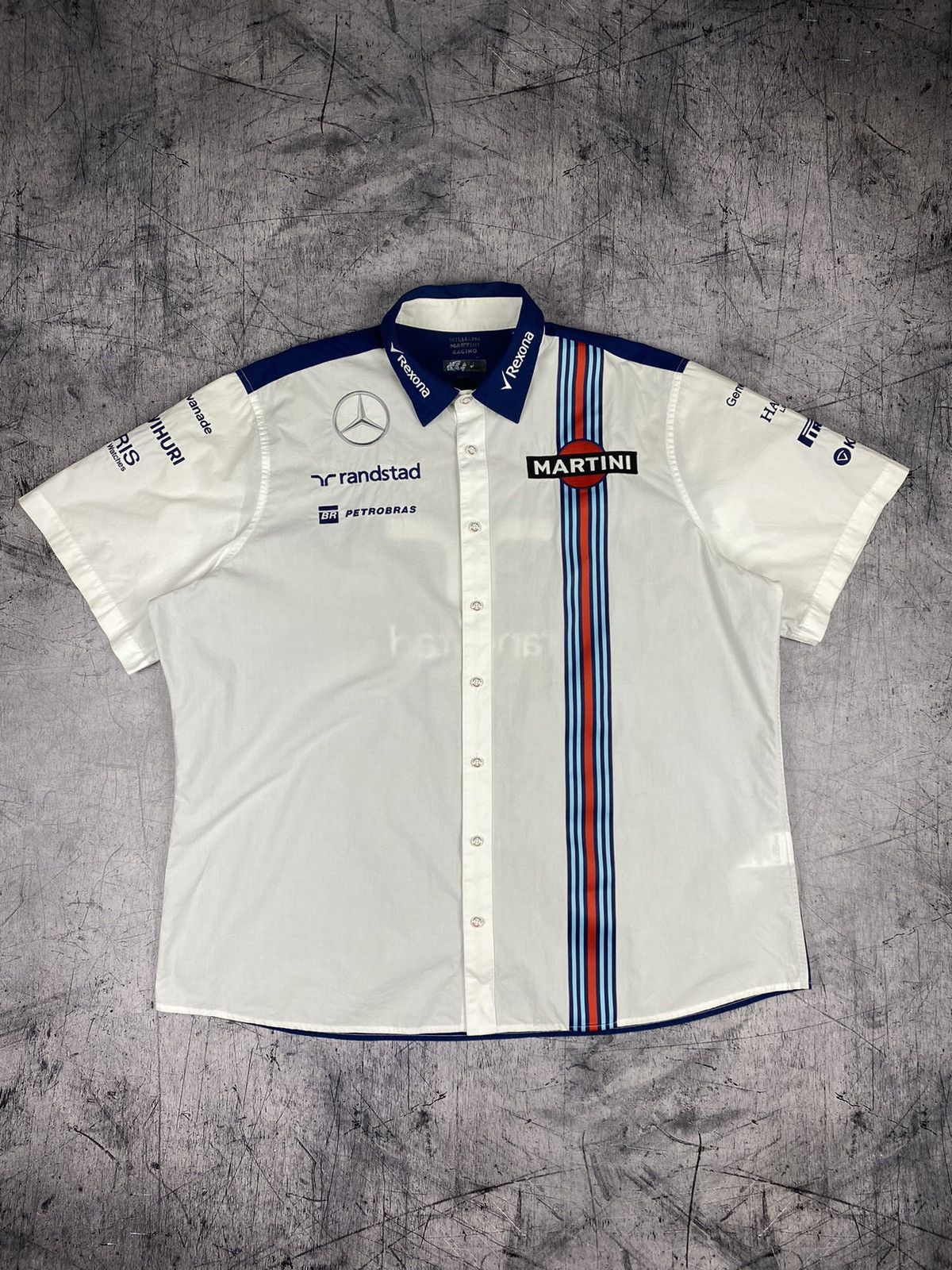 Hackett × Mercedes-Benz Vintage Mercedes Benz Williams Martini Racing Shirt 90’s Size US XXL / EU 58 / 5 - 2 Thumbnail