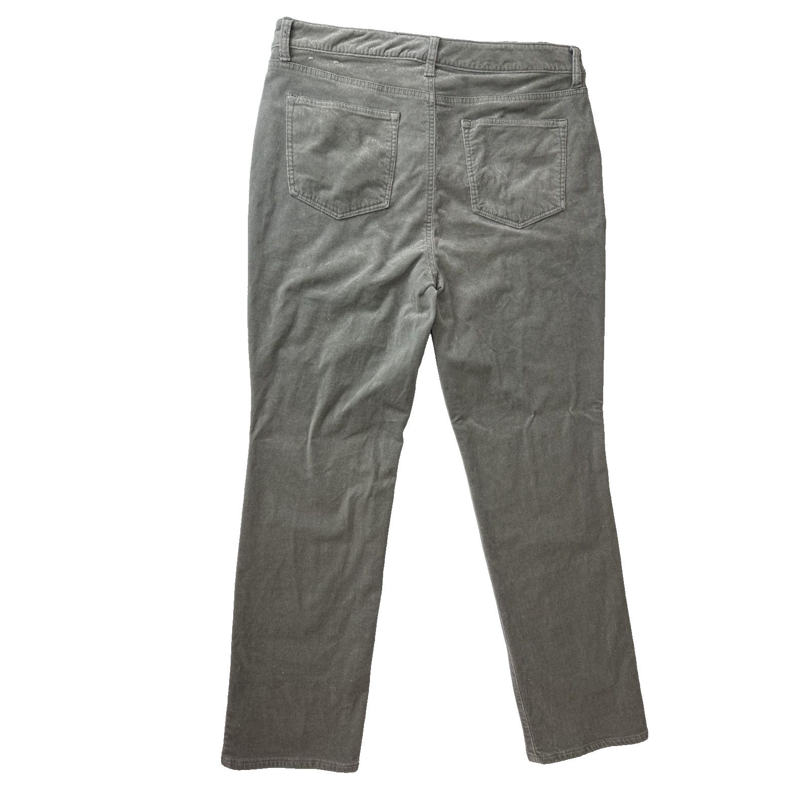 Other Talbots Gray Corduroy Straight Leg Pant Subtle Shimmer 12P Size 32" / US 10 / IT 46 - 1 Thumbnail