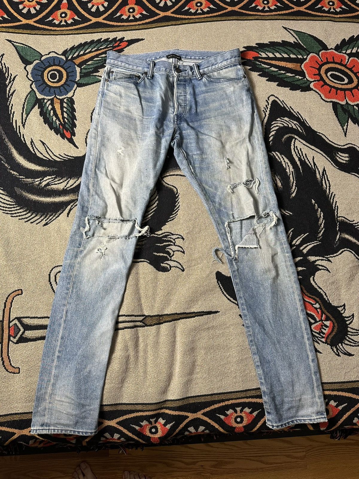 John Elliott John Elliott Cast 2 distressed denim Size US 31 - 1 Thumbnail