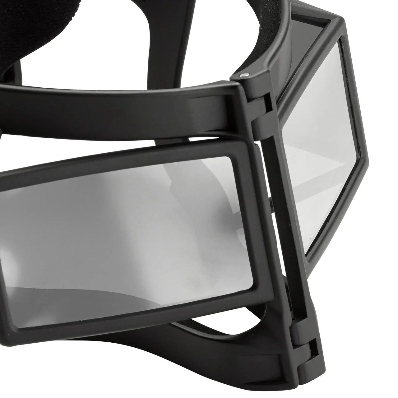 KTZ × Vintage KTZ Sunglasses Shield Mask Matte Black and Silver Size ONE SIZE - 7 Thumbnail