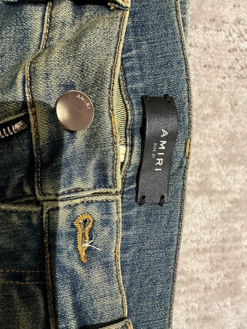 Amiri Amiri Mud Washed Blue Denim Jeans Size US 31 - 4 Thumbnail