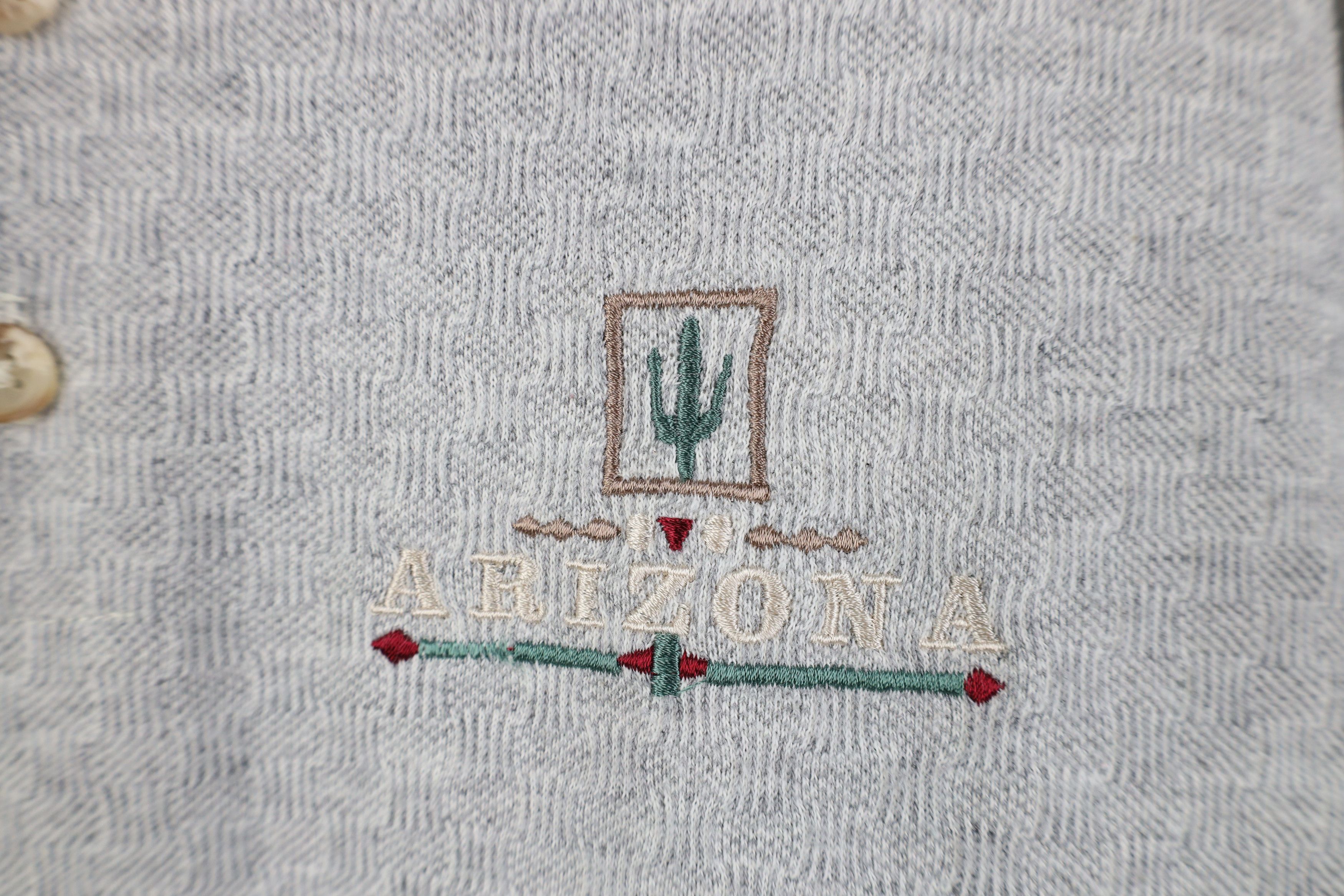 Vintage Vintage 90s Streetwear Arizona Cactus Knit Golf Polo Shirt Size US XL / EU 56 / 4 - 4 Thumbnail