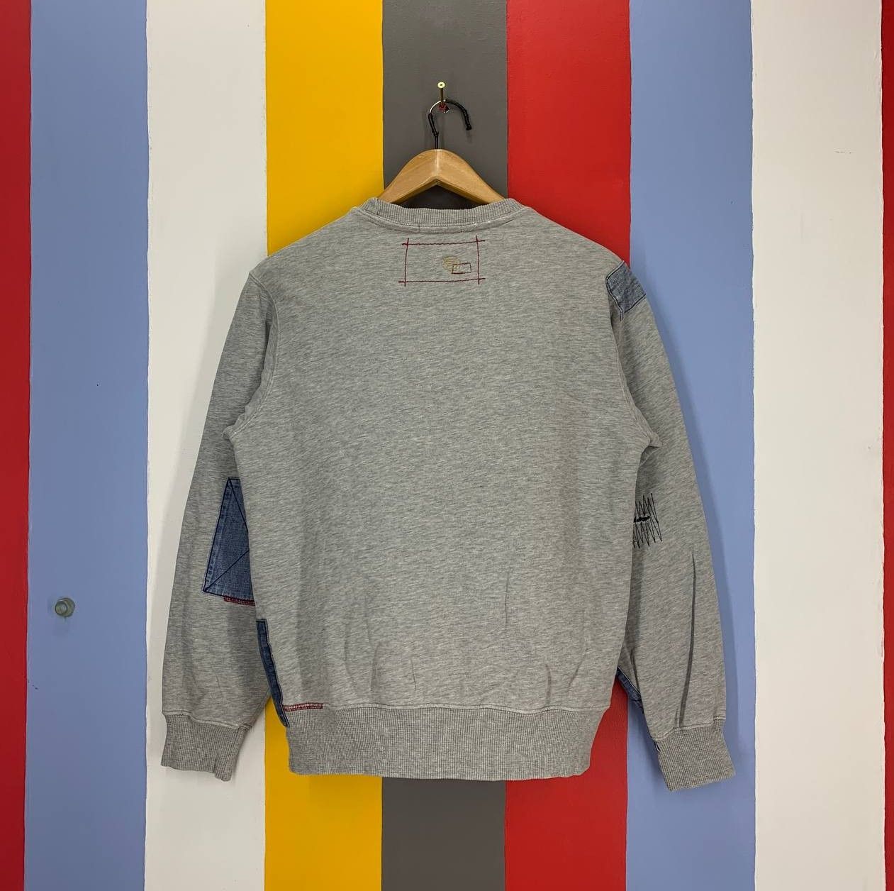 Designer OTIENNE OZEKI Patchwork Design Sweatshirt #2367-03 Size US S / EU 44-46 / 1 - 10 Thumbnail