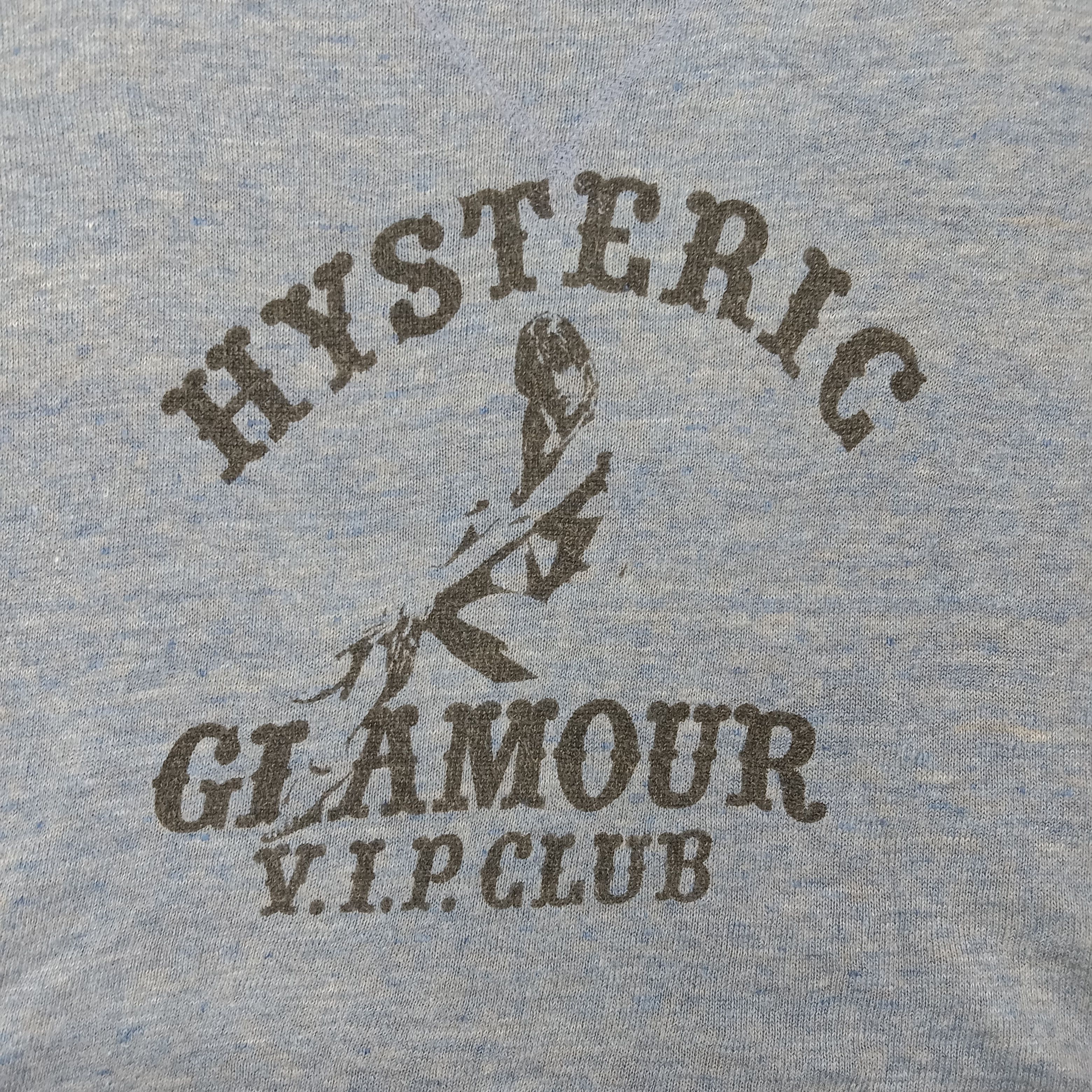 Hysteric Glamour Japanese Brand Long Sleeve Crop Tshirt