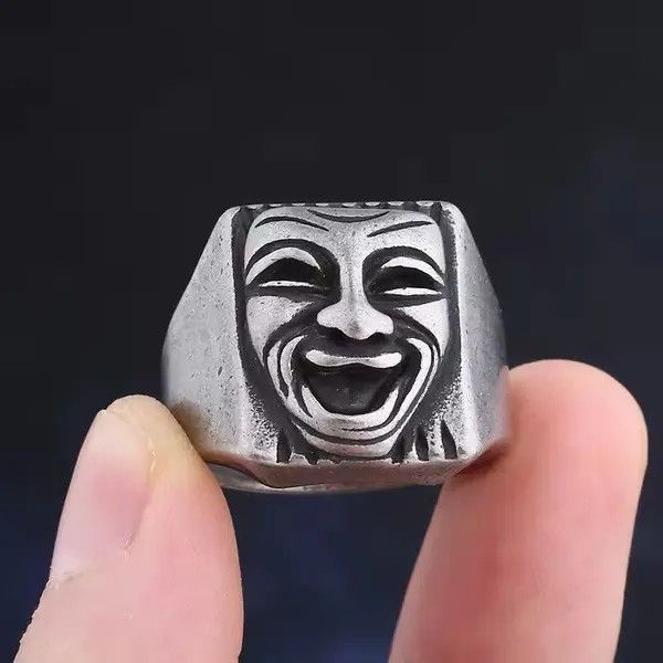 Vintage Vntg Smile Face Ring (size 7-13) Size ONE SIZE - 7 Thumbnail