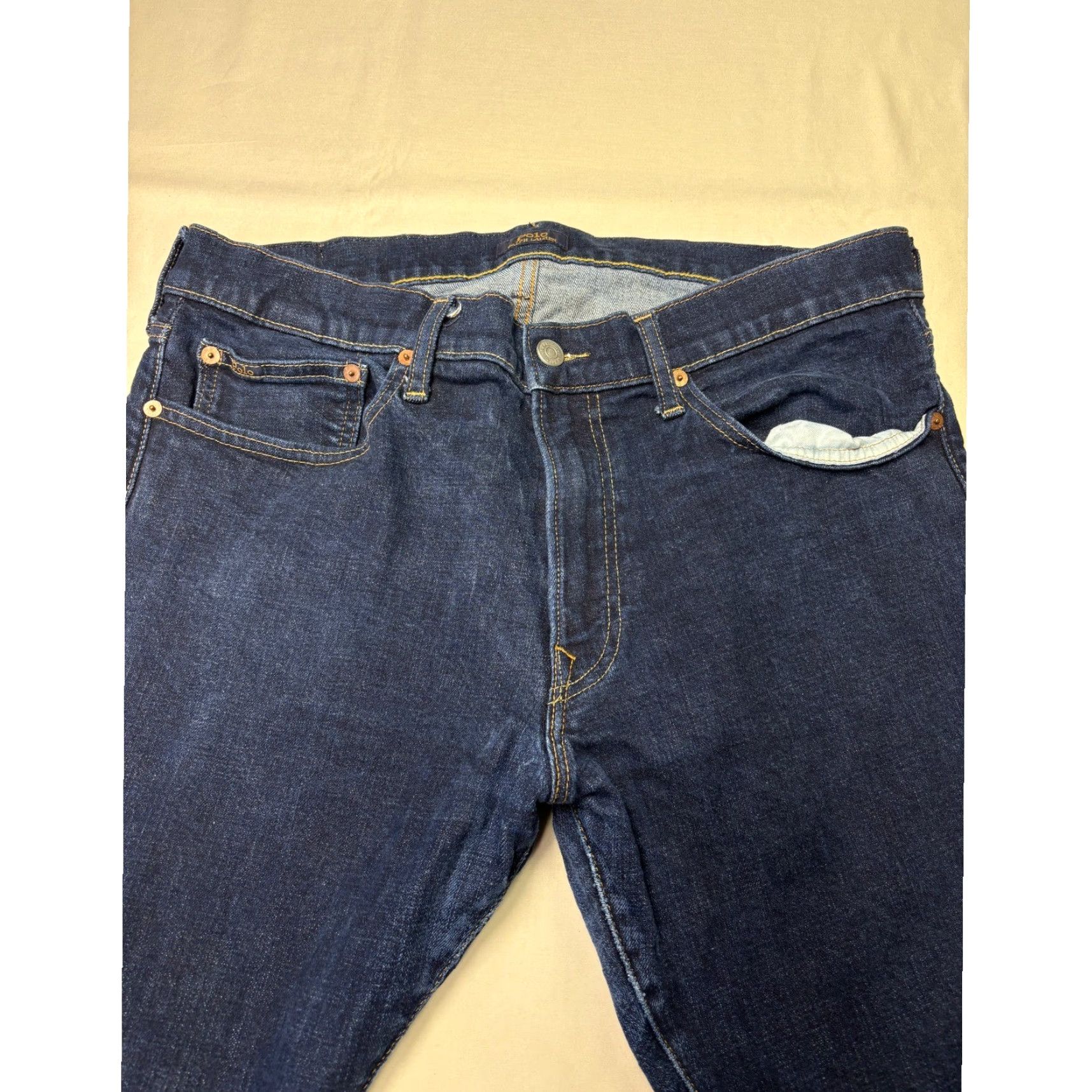 Polo Ralph Lauren Polo Ralph Lauren Sullivan Slim Jeans Mens 35x32 Dark Indigo Stretch Denim Slim Mens Jeans Dark Indigo Polo Ralph Lauren Sullivan Slim Size US S / EU 44-46 / 1 - 2 Thumbnail