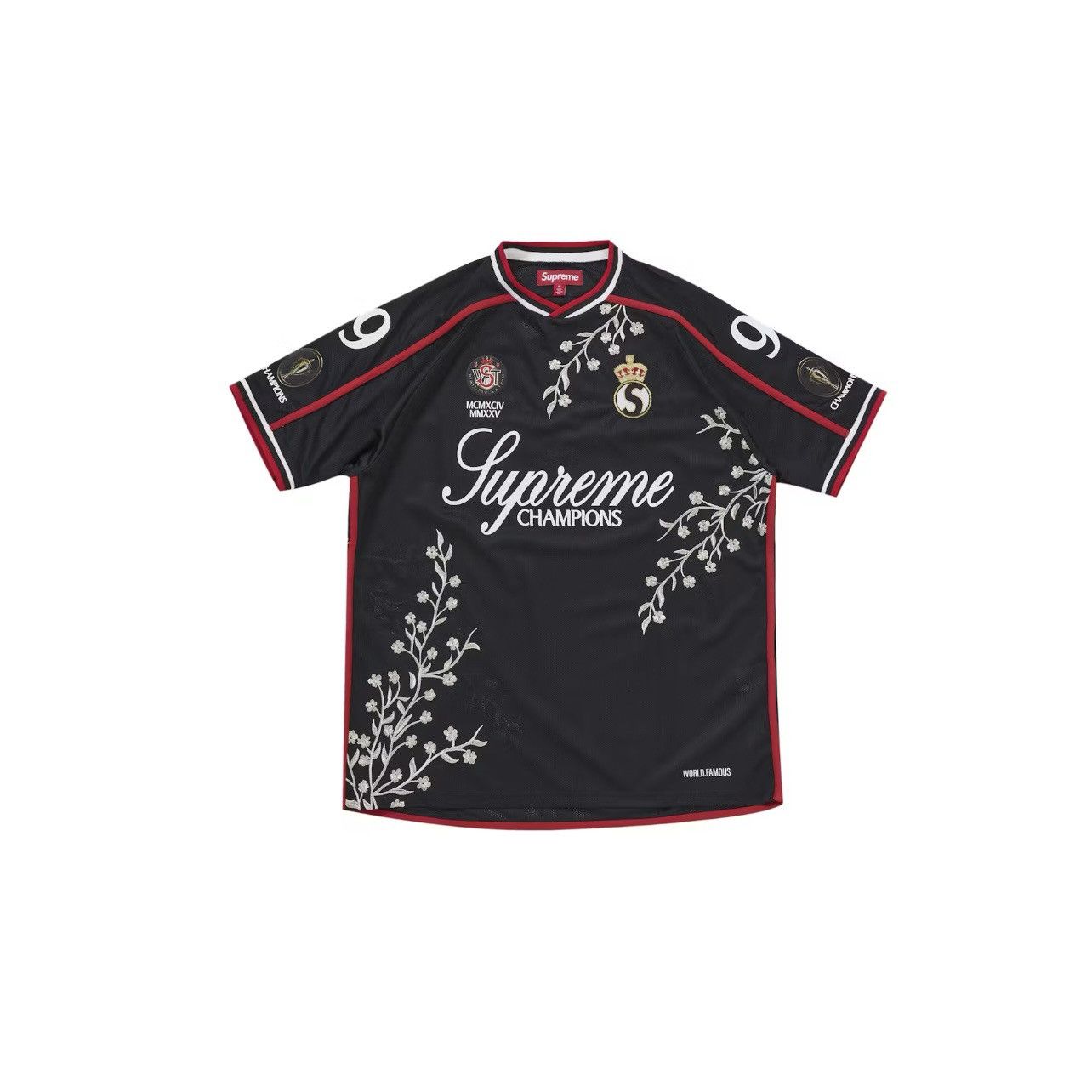 ウェア Supreme Floral Soccer Jersey Black Buy Supreme Jacquard Soccer Jersey 'Black' - SS24KN31 BLACK | GOAT
