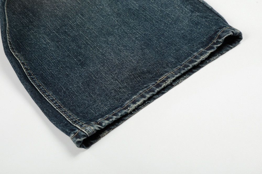 Vintage Men's casual distressed vintage gradient washed denim jeans Size US 32 / EU 48 - 6 Thumbnail