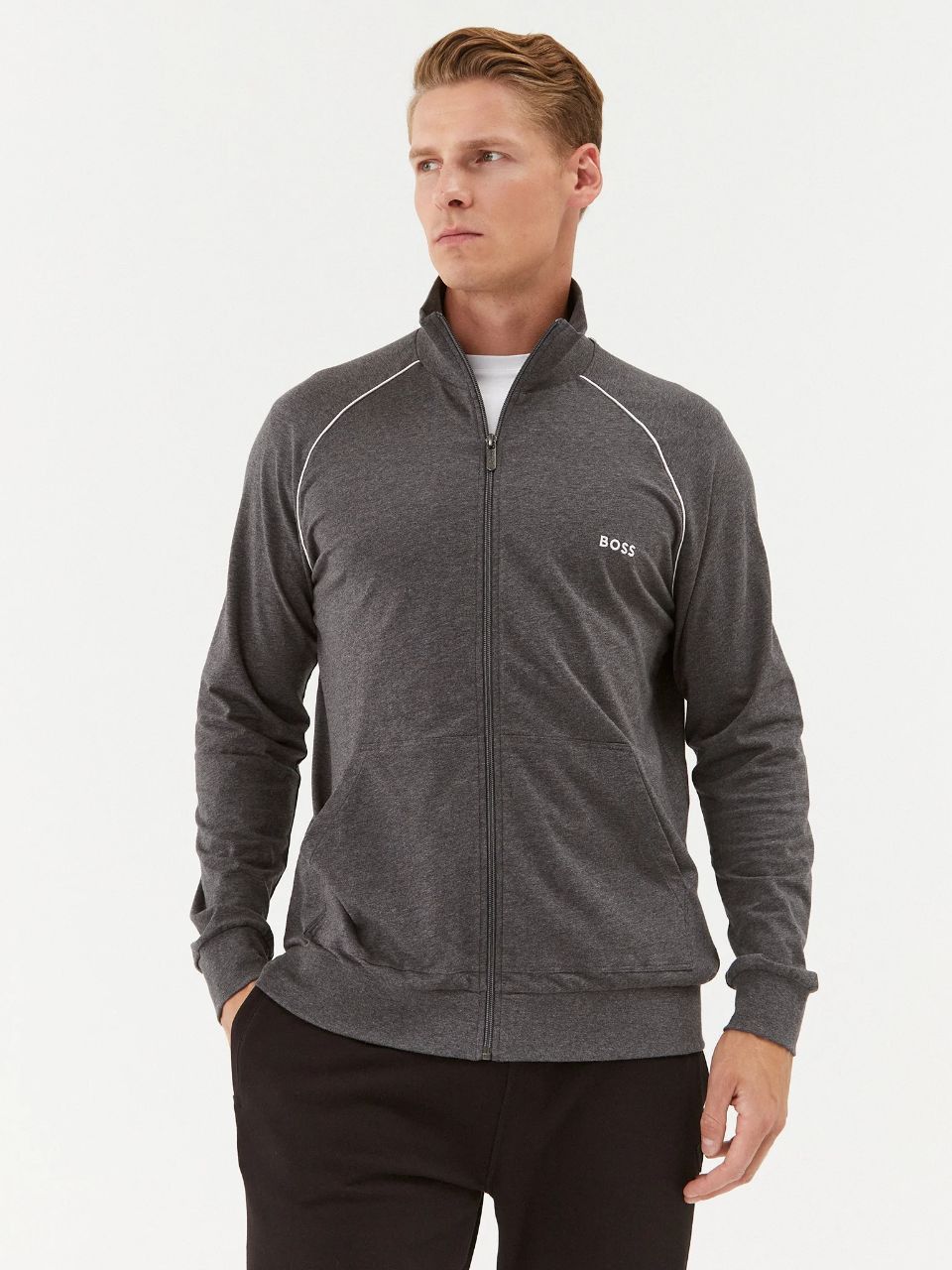 Hugo × Hugo Boss Hugo Boss Full Zip Light Jacket size S / sweater Size US S / EU 44-46 / 1 - 2 Thumbnail