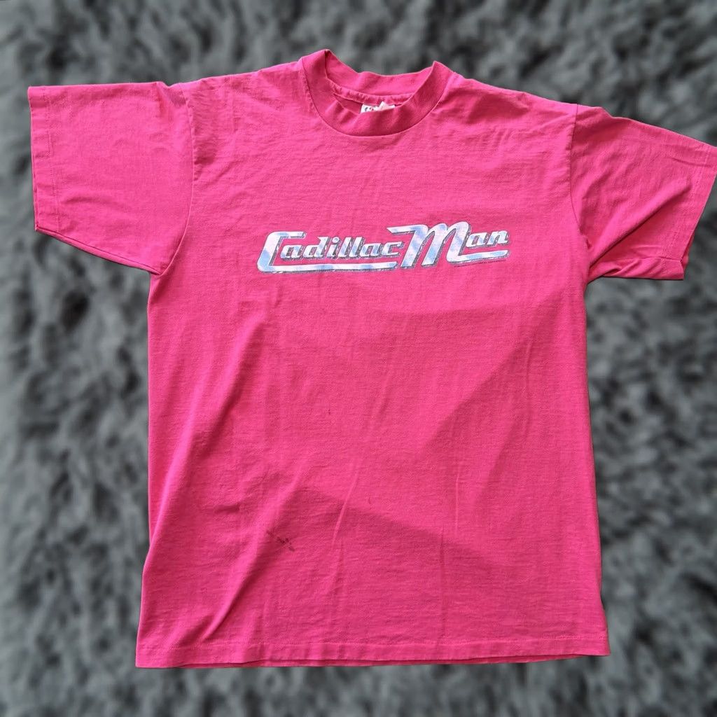 Pinko VINTAGE Cadillac Man Movie T Shirt Pink Men’s Large 90’s Clint Eastwood Hanes Beefy T Shirt Men Graphic Print Short Sleeve Crew Neck Cotton Size US L / EU 52-54 / 3 - 1 Thumbnail