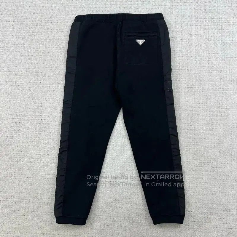 Prada Prada Black Cotton Logo Casual Pants. Size US 32 / EU 48 - 2 Thumbnail