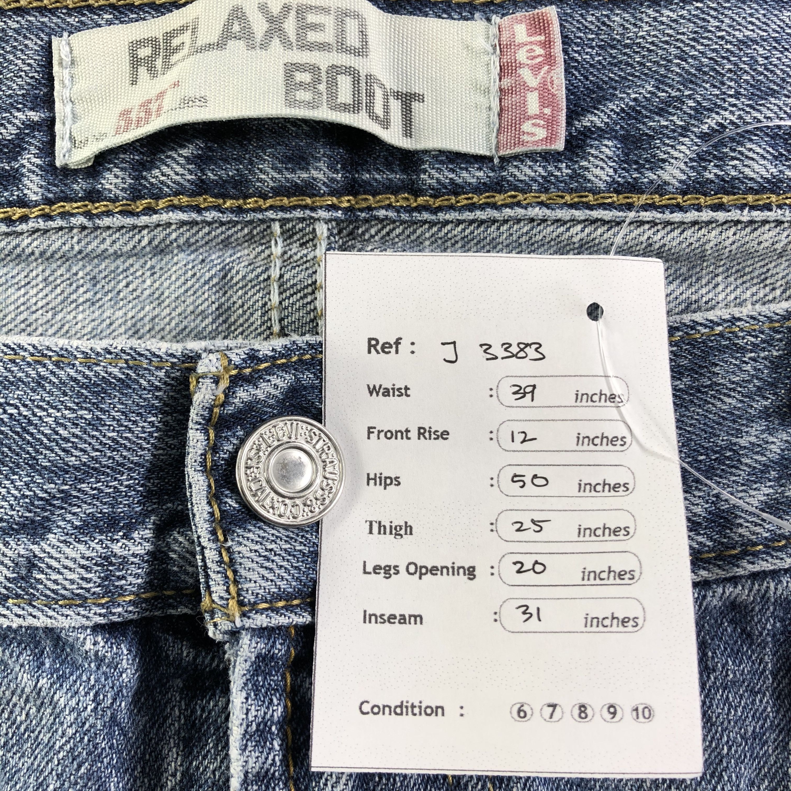 Levi's Vintage Blue Wash Levis 557 Jeans-J3383 Size US 39 - 12 Thumbnail