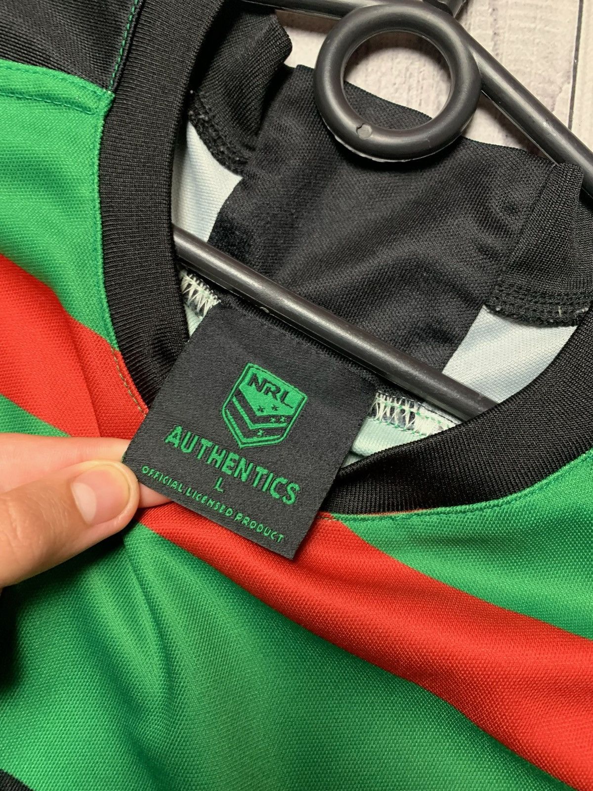 Vintage Vintage South Sydney rugby jersey striped green size L logo Size US L / EU 52-54 / 3 - 3 Thumbnail
