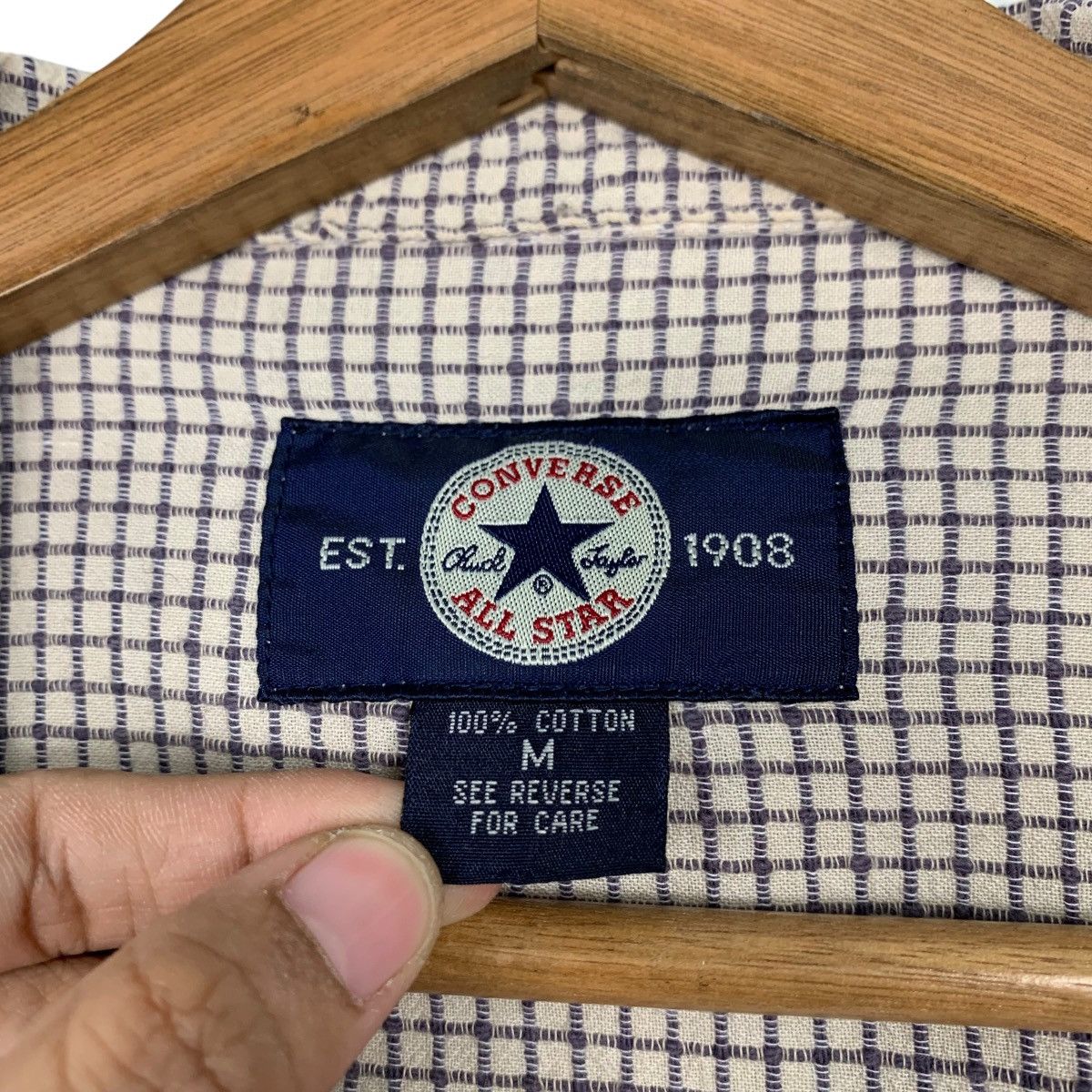 Converse 90's CONVERSE Small Checked Zipper Jacket #2266-C100 Size US M / EU 48-50 / 2 - 14 Thumbnail
