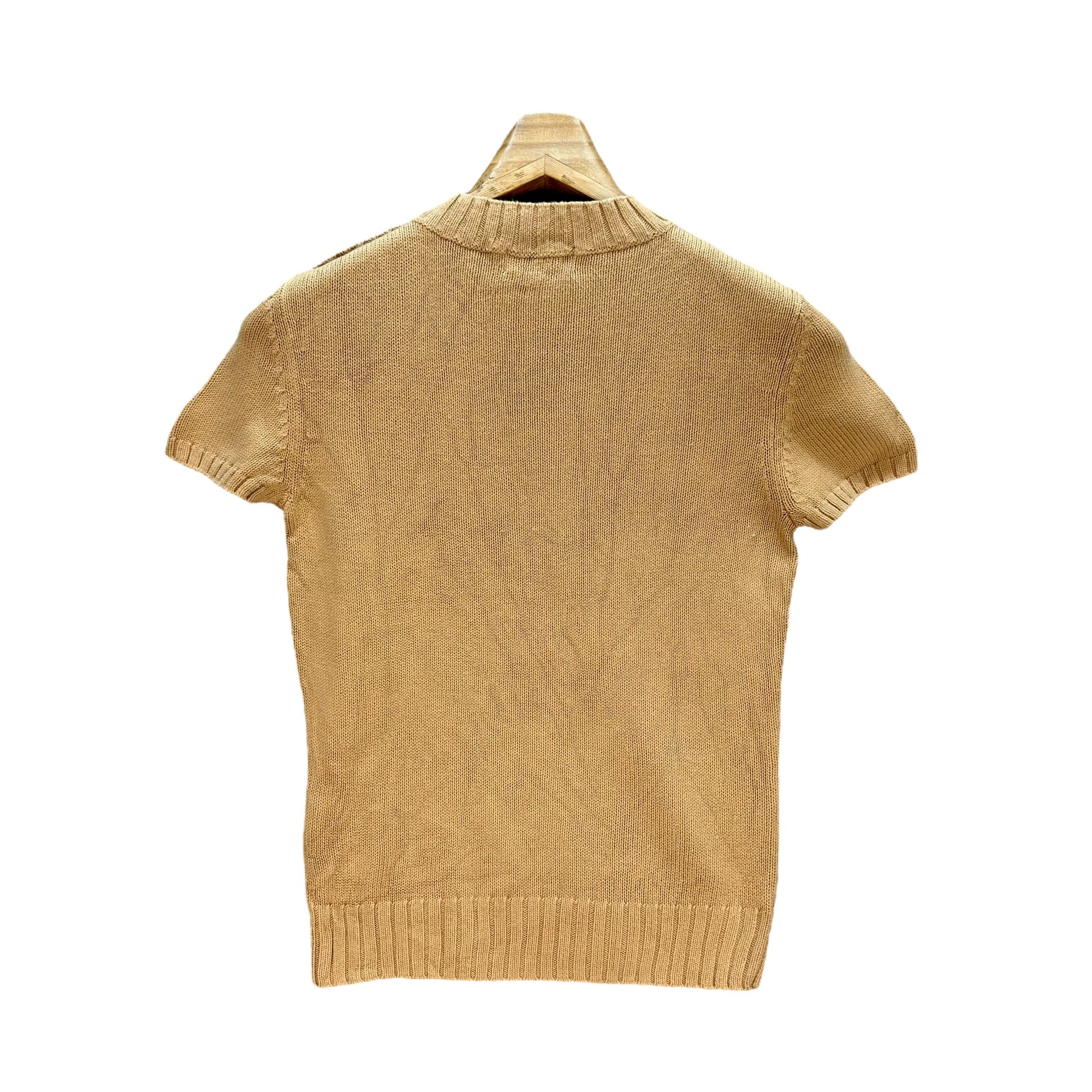 Burberry Burberry Blue Big Logo ShortSleeve Knitted Sweater #A13-0320 Size M / US 6-8 / IT 42-44 - 10 Thumbnail